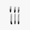 Clips para crachás (jacaré) leitoso